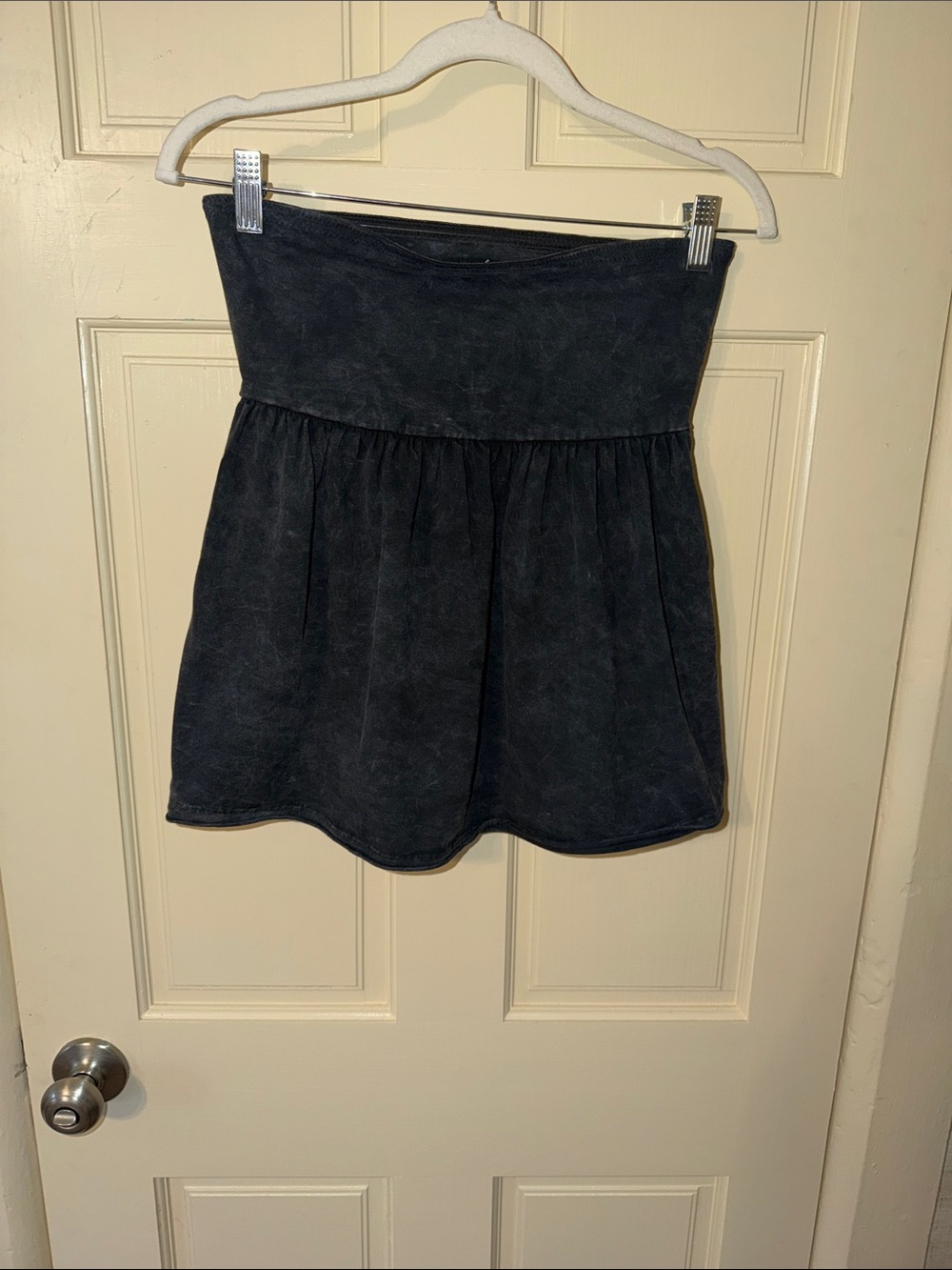 FP Movement by Free People Washed Black Skater Mini Skirt